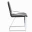Chaise d'appoint chromée avec base en métal (ensemble de 2)