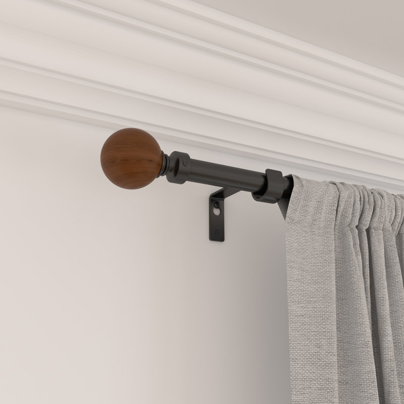 Tringle à rideaux simple ajustable Vertile, 28" - 48"