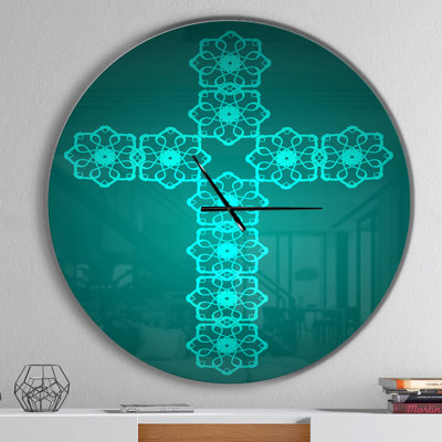 Turquoise Sainte-Croix - horloge murale moderne