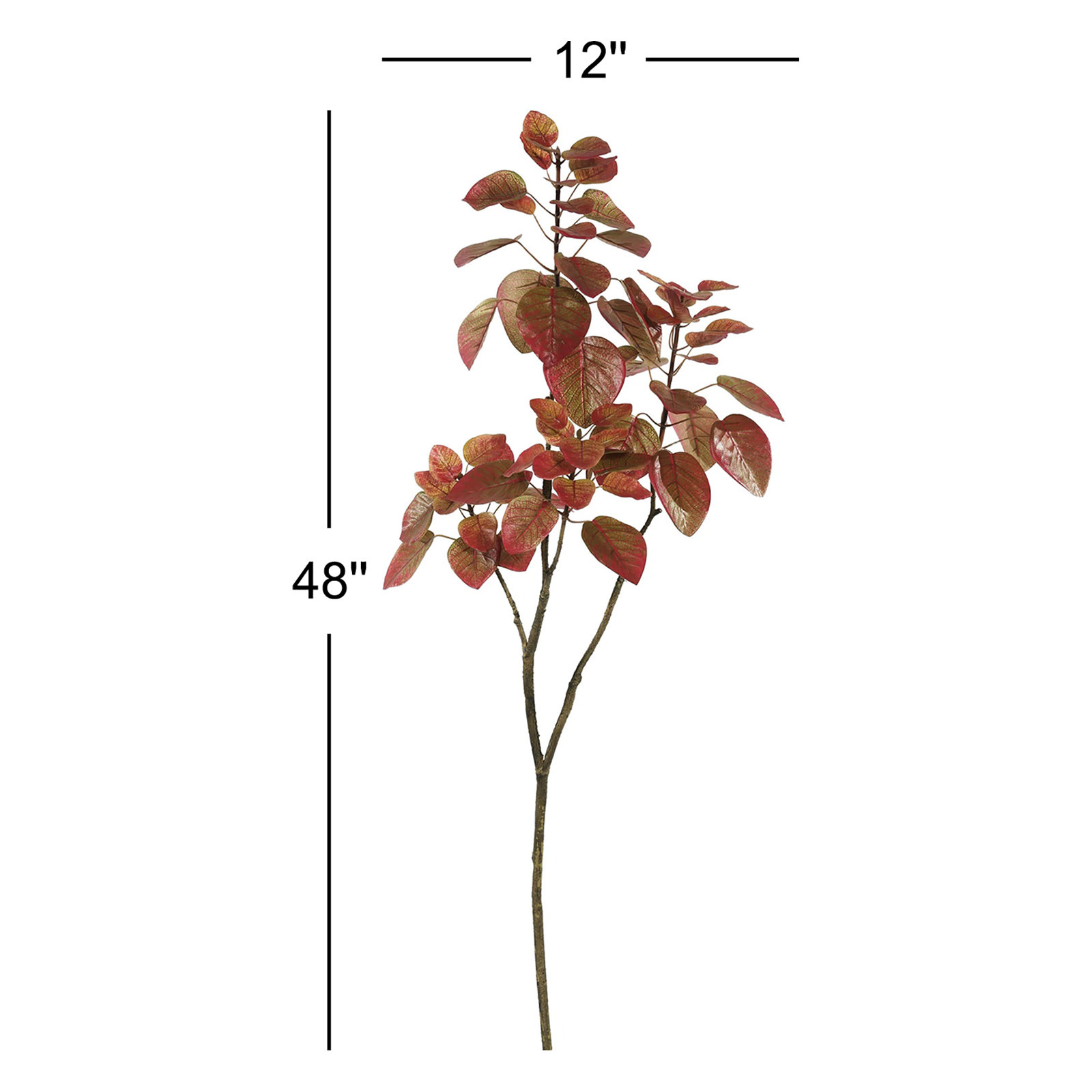 Artificial 4' Cotinus Coggygria Branch, Red