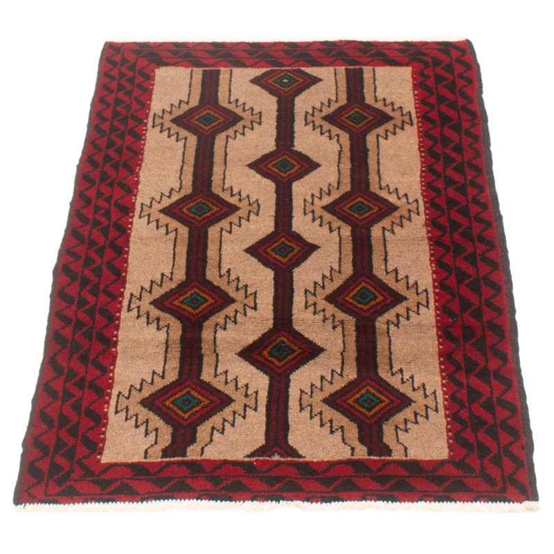 Tapis unique brun clair 3 pi 2 po x 5 pi 1 po années 1990