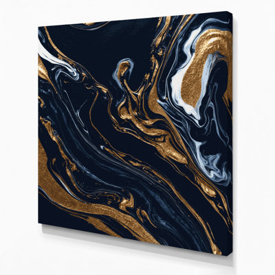 Abstrait art fluide sur toile grise 89