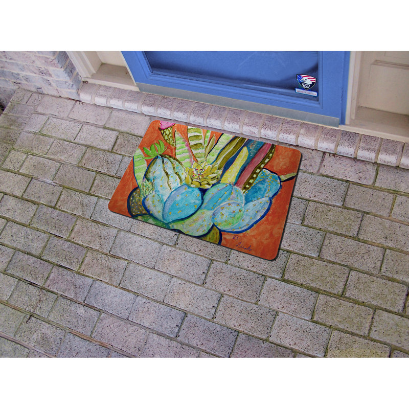 Tapis d'extérieur antidérapant Cactus I 26 po x 18 po