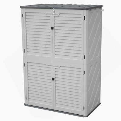 Outdoor Cabinet, Garage Storage Cabinet, Rust Proof Resin Garden Equipment Storage
