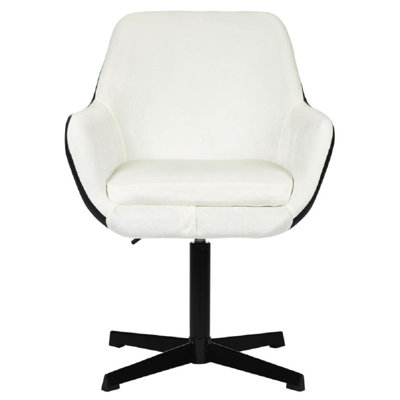 Fauteuil de coiffeuse pivotant avec siège rembourré Elaina