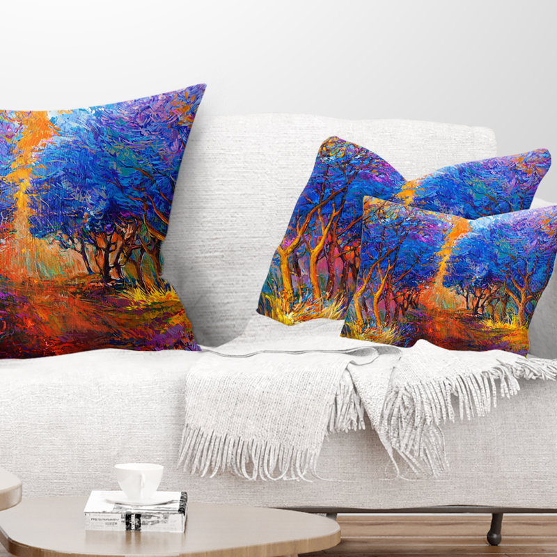Coussin paysage paysage d'automne, Rectangulaire, 12 po x 20 po