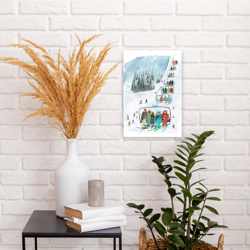 Contemporary Art Abstract Contemporary Winter Wall Art 1 Piece Wrapped Canvas Wall Art, 30.48 cm H x 20.32 cm W