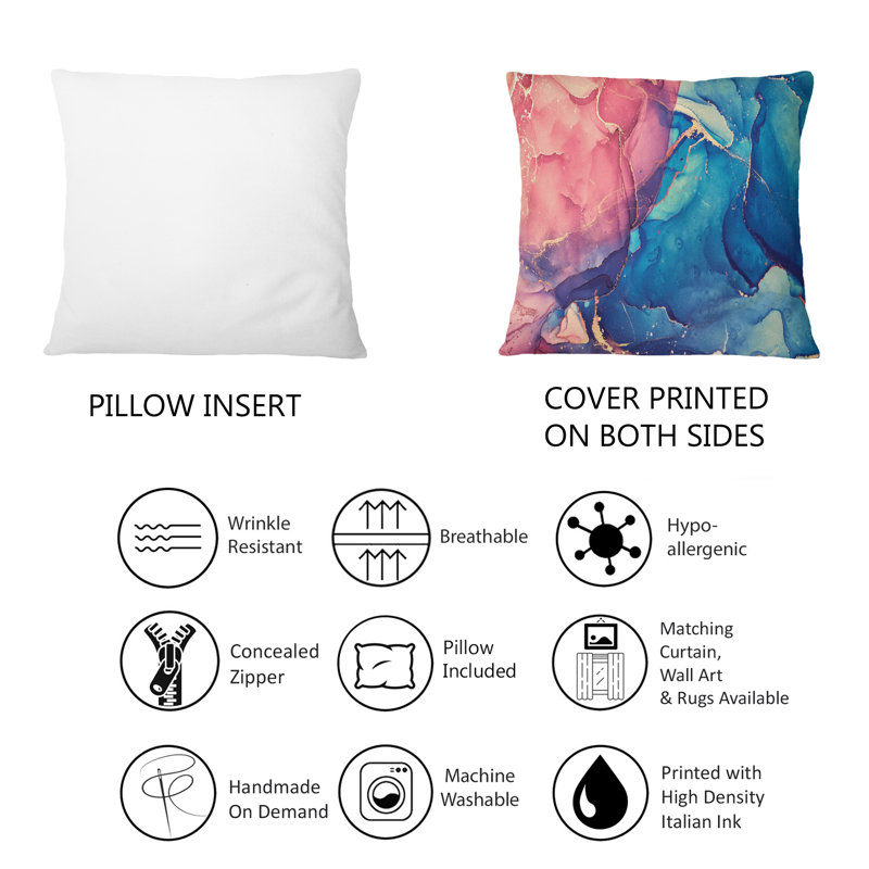 Abstract Throw Pillow