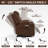 Up To 350 LBS Chenille Power Lift Recliner Chair, Heavy Duty Motion Mechanism With 8-Point Vibration Massage And Lumbar Heating, USB And Type-C Ports, Stainless Steel Cup Holders-946917851-946917848