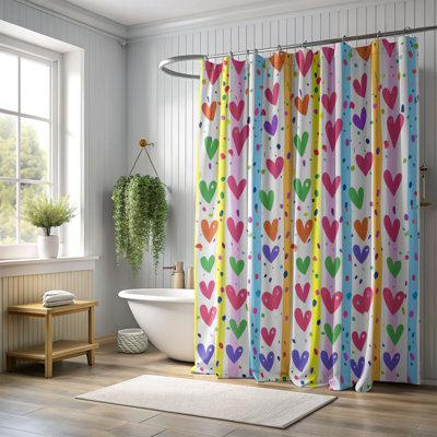 Rainbow Cheer - Premium Shower Curtain 204