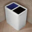 22-Liter Dual-Compartment Open-Top Trash Can-1231373860