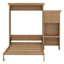 Grand lit escamotable avec plusieurs tablettes de rangement - Décoration de style persienne incluse-728985333