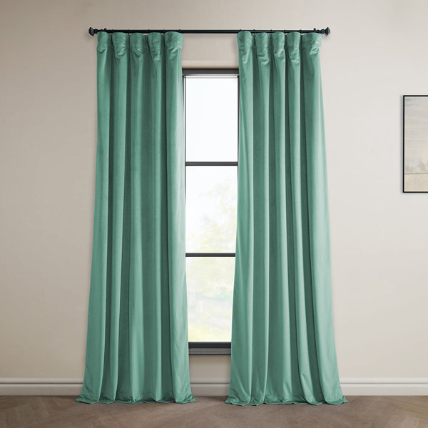 Fine Velvet Forest Green Curtains