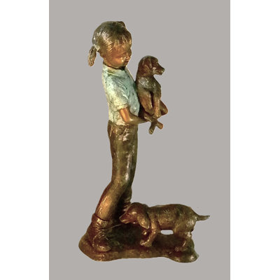 Girl with dogs