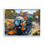 Chat et chien sur une moto sur bois par CR Townsend, peinture-93842728-93850194