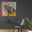 «Red Grenel Studio®» «psychedelic frog» par Dean Russo, art mural en verre acrylique-647357026