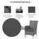 Basilica 2 Seater Bistro Set with Cushions