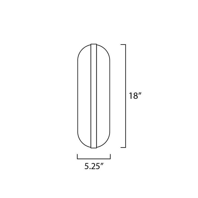 Stonewall Glass 1 - Light LED Armed Sconce
