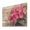 Simple hortensia rose dans un jardin monochrome I - décoration murale en bois d'hortensia - sur bois de pin naturel