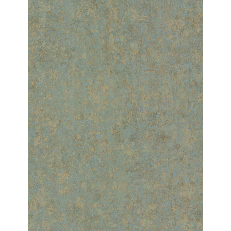 Foundation Salvage Abstract Wallpaper Roll, Antique Gold/Green