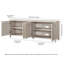 Acorn Oaks Unfinished TV Stand for TVs up to 75"-1397207643