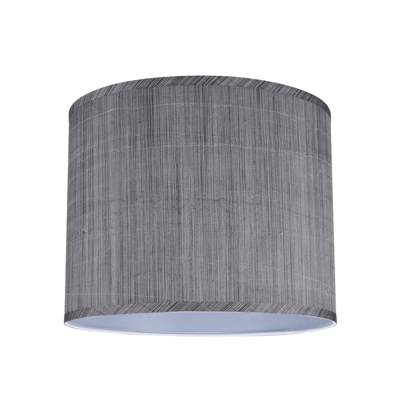 Synthetic Fabric Drum Lamp Shade, 11" H x 14" W x 14" D