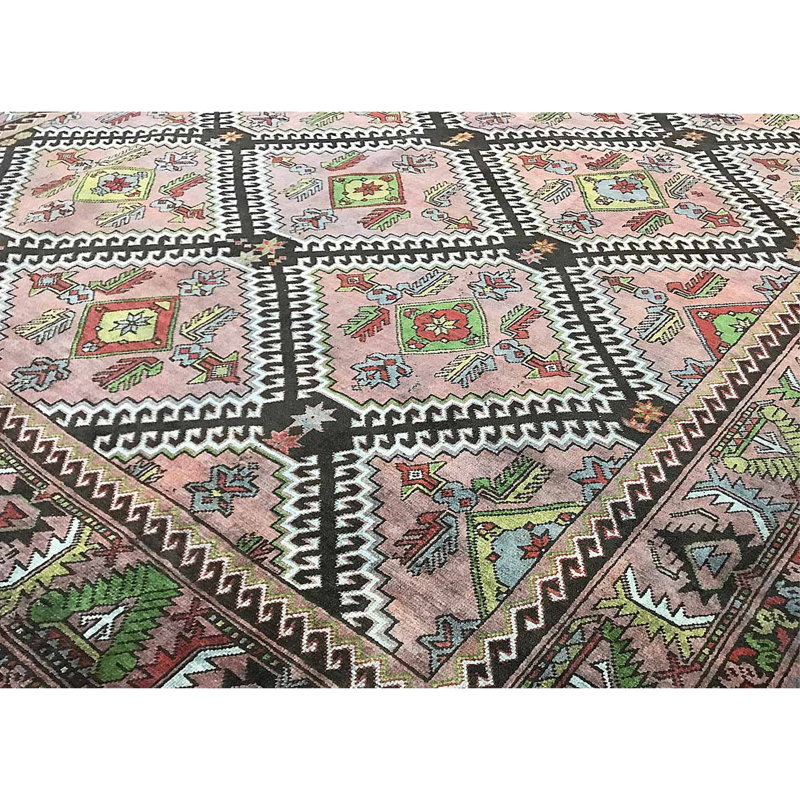 Tapis mauve de haute qualité noué à la main