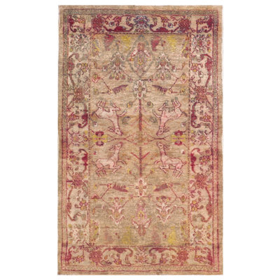 Tapis chaud en coton indien à motif tribal chaleureux