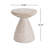 Outdoor/Indoor Lightweight Concrete Side Table