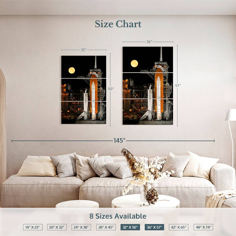 Oberle Discovery Space Shuttle, 50'' H X 32'' W
