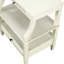 Table de chevet blanche captivante avec espace de rangement enchanteur