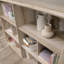 Bibliothèque, finition brune