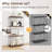 4-Tier Multipurpose Display Rack with Metal Frame
