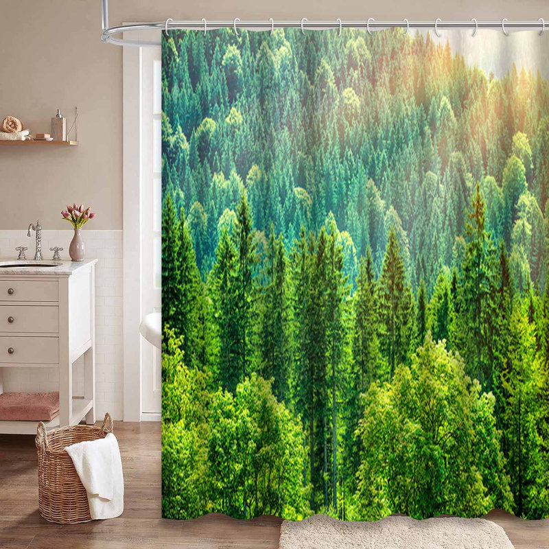 Rideau de douche Tree Mountain, L 72 po x l 78 po