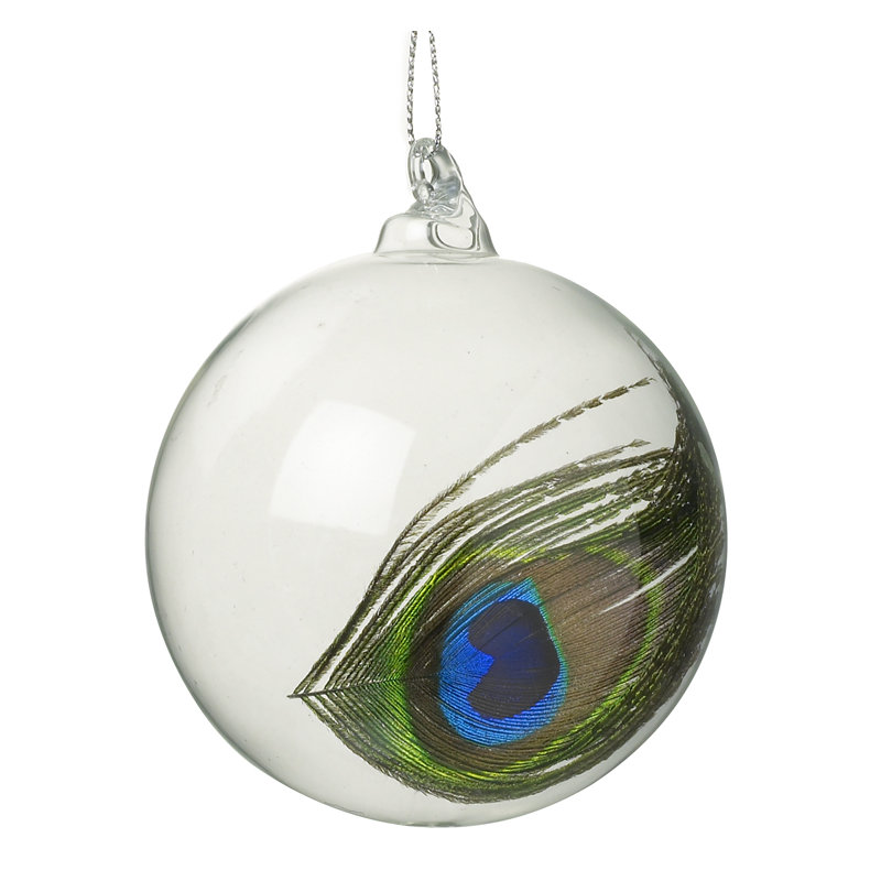 8cm Glass Animals Ball Ornament