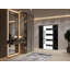 Porte avant en acier pré-suspendue avant / gris Ronex 0131/2 fenêtres extérieures latérales / entrée latérale en métal peint moderne l 12 + 36 + 12 po x H 80 po à gauche-98195919-98195915-98195916