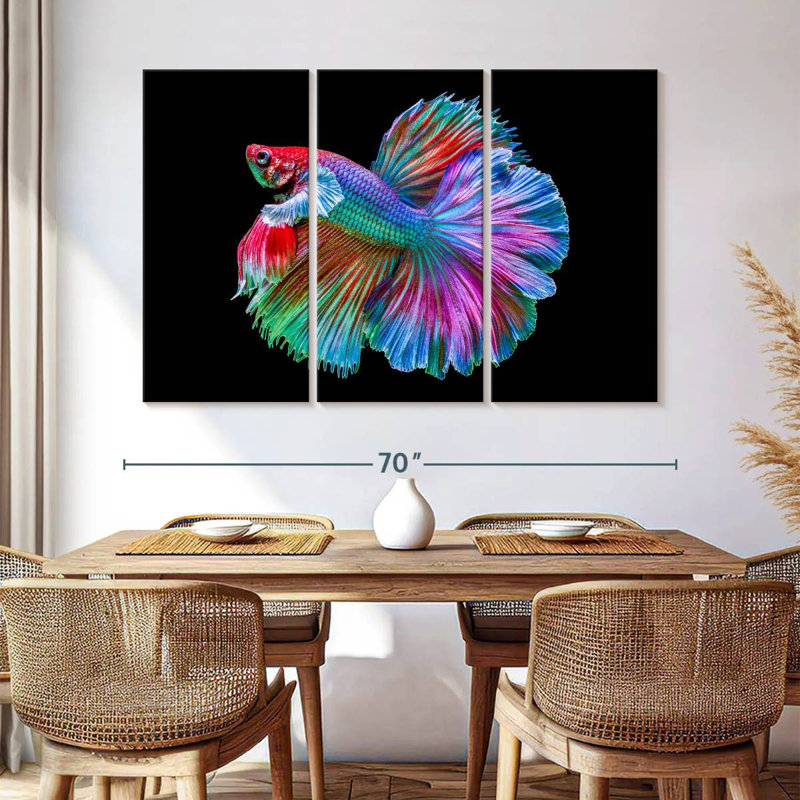 Brampt Chromatic Betta Fish, 42" H x 65" W