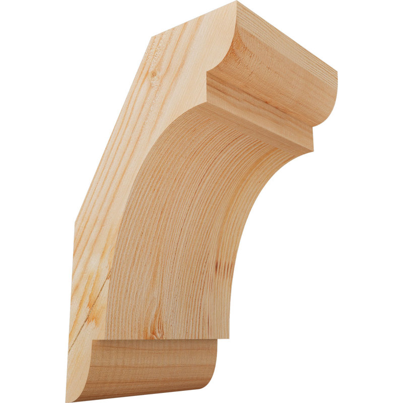 Attelle de genou olympique, Sapin de Douglas, Attelle lisse, H 10 po x l 5,5 po x P 6 po
