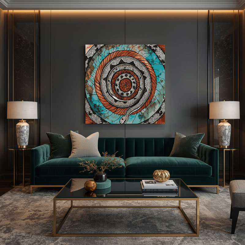 Art mural sur toile 225 "Southwestern", H 8 po x l 8 po