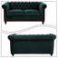 Canapé Chesterfield 2 places rembourré en velours-32696672