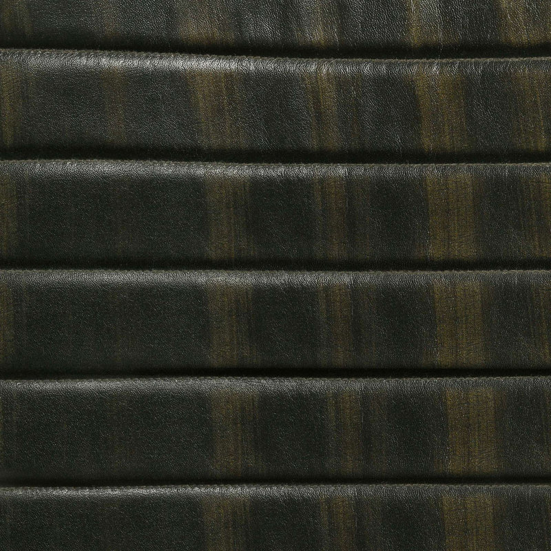 Chaise de comptoir rembourrée avec pieds en métal, Espresso antique