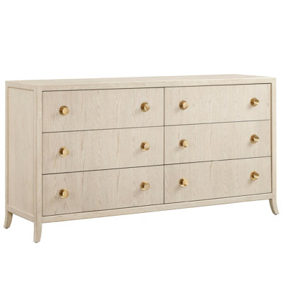 Velora 69" Wide Six-Drawer Modern Traditional Dresser