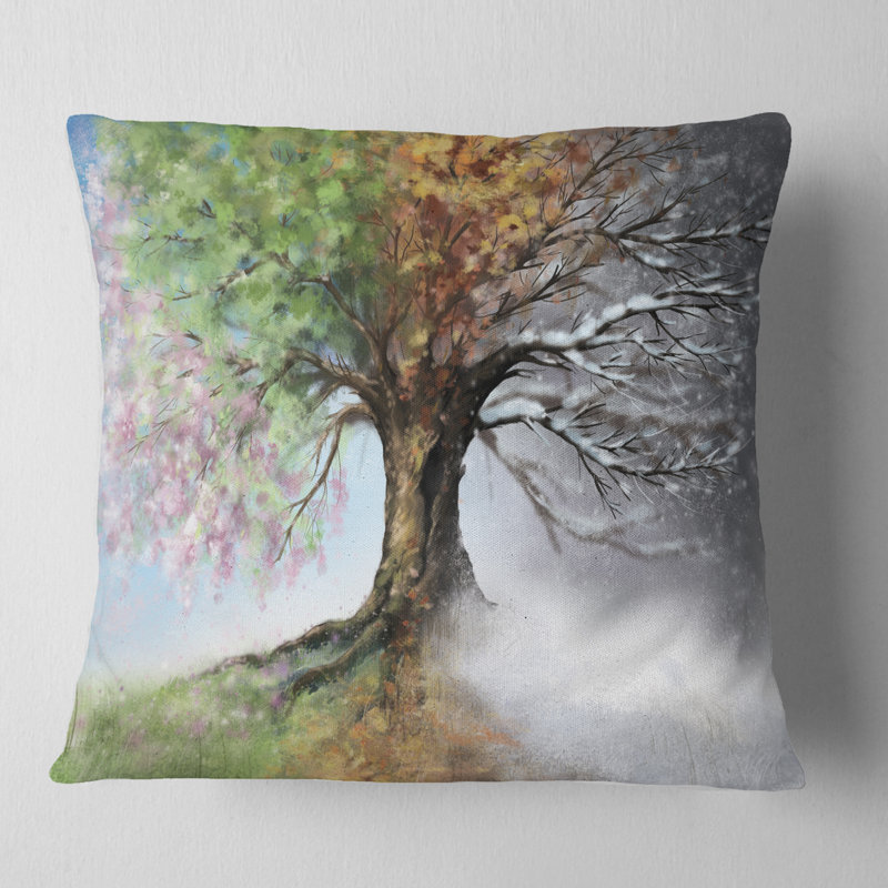 Reversible Throw Pillow, 16" x 16", Throw Pillow