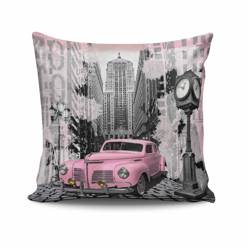 Coussin décoratif, 17,0 x 17,0 pouces, 50% coton / 50% polyester, lavable à la machine, repassable, rembourrage en silicone, fermeture à glissière dissimulée | Coussin décoratif doux et élégant pour le salon, la chambre à coucher et le bureau