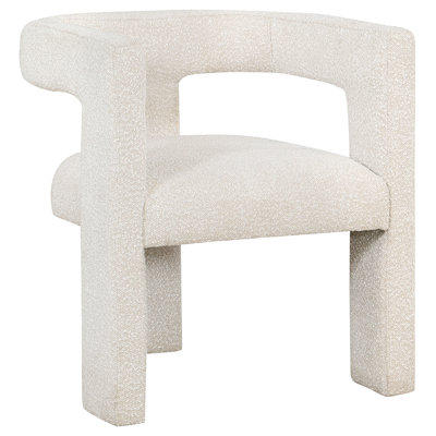 Jeremas Boucle Upholstered Accent Side Chair White