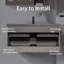 Meuble-lavabo simple 48 po avec plateau en quartz Daegal