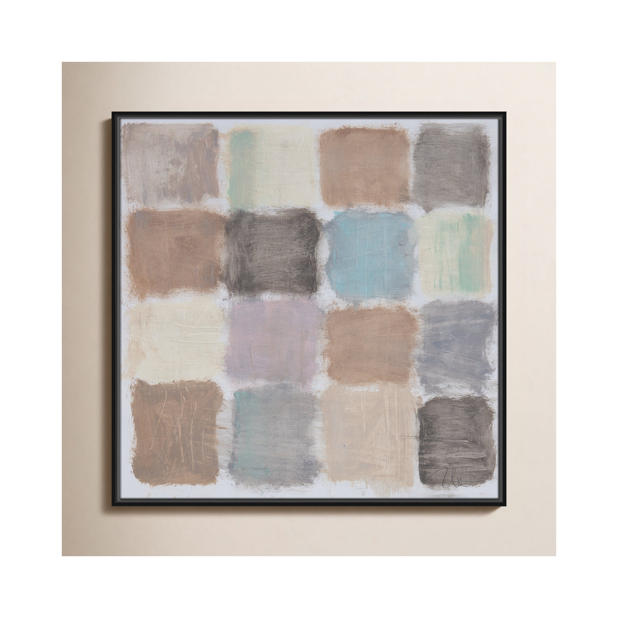 Powder Room Relections Print by Filippo Ioco for Birch Lane?, 31.5" H x 31.5" W x 2" D, Black