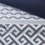Couette de luxe bleu marine pour lit queen, 7 pièces - Doublure en microfibre douce avec taies d'oreiller, coussins décoratifs et jupe de lit inclus.