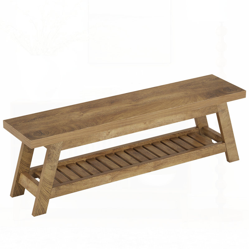 Wooden Entryway Bench