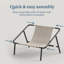 Ayatt Modern Metal Frame Sling Accent Armchair-87615285